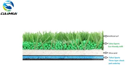 中国 反静的な人工的な草のInfill微粒紫外線抵抗力がある2-4mm 販売のため