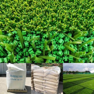 China Gránulos de goma coloreados llenos de la hierba sintética ULTRAVIOLETA de la prueba para la calidad artificial de la FIFA de la hierba en venta