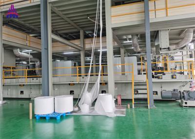 China velocidad no tejida del dibujo del aire de la máquina de la tela de 1200m m 800KW Spunbond en venta