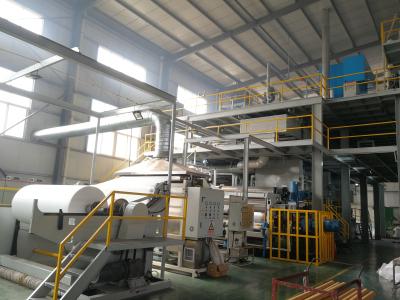 China High Speed Three Beams PP Polypropylene Spunbond Nonwoven Fabric Machine SSS for sale
