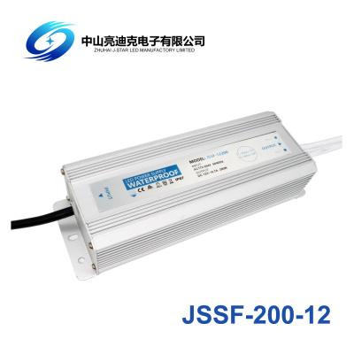 China 16.6A IP67 Waterproof LED Power Supply 12v 200w Constant Voltage LED Driver for sale