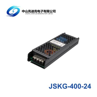 China Black 24V Power Factor Correction Power Supply 16.6A 400 Watt LED Driver for sale