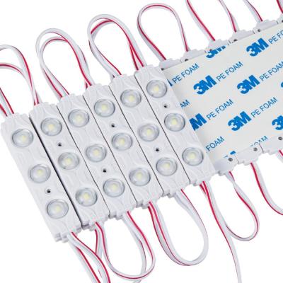 China White Color 12V SMD 2835 3 LED Module Strip 0.72 Watt Outdoor Application for sale