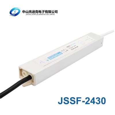 China Aluminum Shell 24V Waterproof Transformer Low Voltage 30w Constant Voltage Led Driver 1.25A for sale