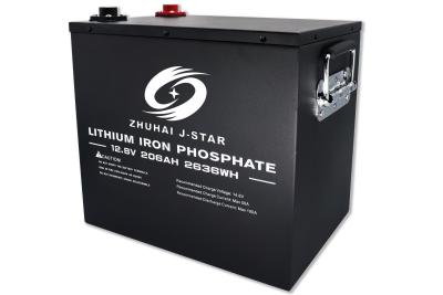 China batería del fosfato del hierro del litio de 12V 206Ah LiFePO4 en venta