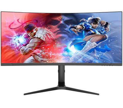 China WQHD 34 Inch Ultrawide Monitor Curved 3440x1440 R1500 Up To 165Hz 1ms for sale