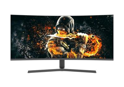 China 40001 Contrastverhouding 34 inch Ultrawide Curved Monitor HDR400 Gaming Monitor 180Hz Te koop