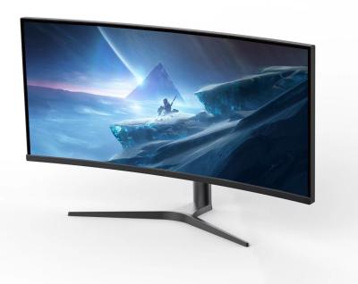 China IPS 34 Inch Curved Ultrawide Monitor 21:9 Ergonomic 1440p 165hz Gaming Monitor for sale