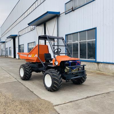 China 800KG Mini 4 Wheel Tractor Synchromesh Transmission Electric Farm Tractor for sale