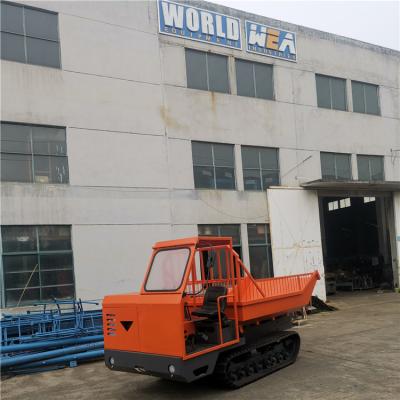 China 1600mm Mini Crawler Tractor Dumper For Palm Oil Fruits Transportation for sale