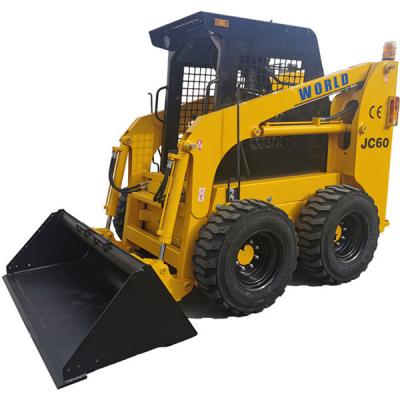 China Powerplus Bob Cat Small Skid Steer Loader Safety With Sweeper JC60 for sale
