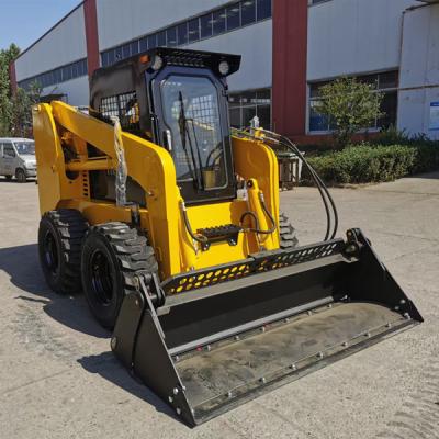 China 45kw Small Skid Steer Loader Four Wheel Drive Automatic With Bucket for sale