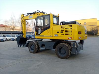 Chine 0.6cbm Wheel Digger Max. Travel Speed 32km/H Compact Wheeled Excavator 15300kg Operating Weight à vendre