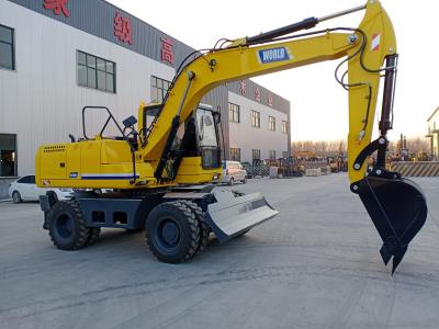 China 9.00-20/8 Tires Compact Wheeled Digger With Max. Travel Speed Up To 32km/H Te koop