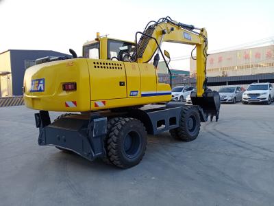 China YUCHAI/YC4D125 Engine Wheeled Mini Digger With 4750MM Max. Digging Depth Te koop