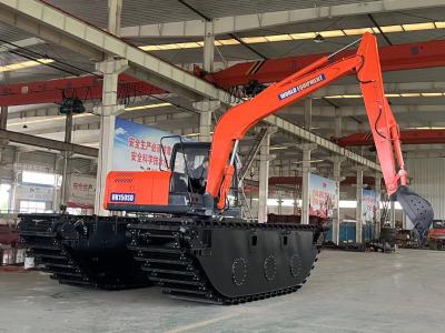 Chine China top brand not Used amphibious excavator  HK150SD with 0.25 m³ river cleaning machine long reach boom à vendre