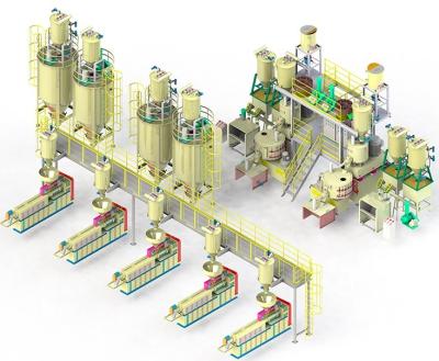 China Fully Automatic Powder Mixing Weighing Conveying System For PVC Pipe Extrusion for sale