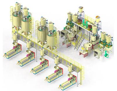 Chine Système de transport de alimentation automatique pour le mélangeur de poudre et l'extrudeuse de PVC à vendre