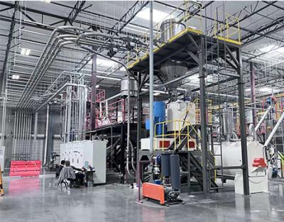 China Sistema de transporte de mezcla de pesaje de alimentación automática para la cadena de producción de piso SPC en venta