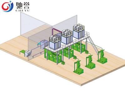 China Sistema de mezcla de dosificación automático para la cadena de producción de goma en venta