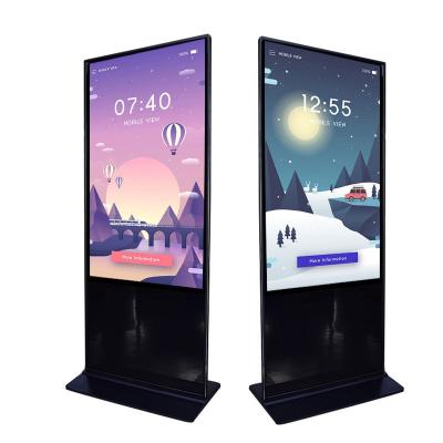 China 4K Digital Signage Totem Lcd Display 50 Inch Advertising Wifi IR Touch Screen for sale
