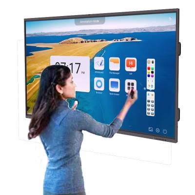 China LCD Display 20 Points Infrared Interactive Touch Screen Smart Board For Education à venda