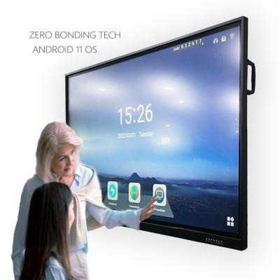 China Android 11.0 Touch Screen Whiteboard , Digital Flat Panel Interactive Smart Board for sale