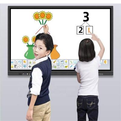 China Digital Lcd Display Interactive Smart Whiteboard Finger Multi Touch Screen for sale