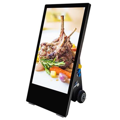China Outdoor Movable Digital Display Totem Advertising Signage Waterproof IP65 Super Thin for sale