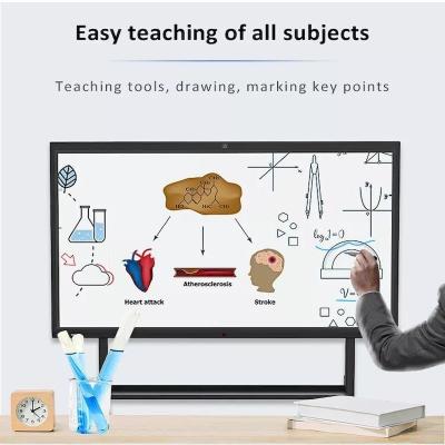 China USB HDMI VGA WiFi Bluetooth 4G School Interactive Whiteboard IFP Digital Display For Classroom Teaching Conference for sale