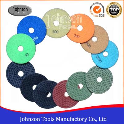 China Flexible 4 Inch Diamond Polishing Pads 100mm For Engineered Stone Surfaces for sale
