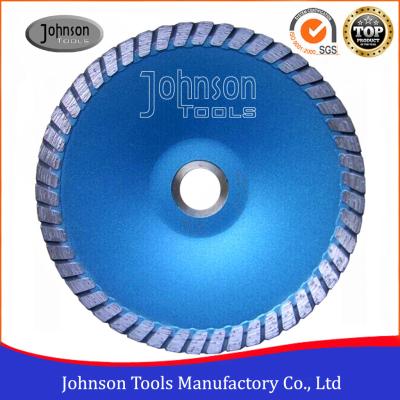 China 5”-7” Diamond Stone Cutting Blades With Turbo Continuous HS Code 82023910 for sale