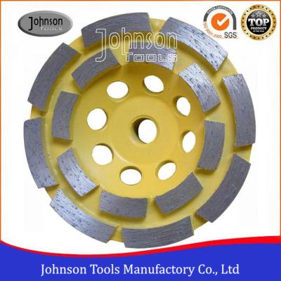 China Soft Medium Hard Bond Concrete Grinding Wheel For Fast Grinding Double Row for sale