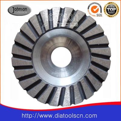 China Light Weight 100-180mm Turbo Concrete Grinding Wheel With Aluminium Core for sale