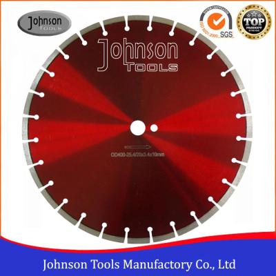 China 400mm Dry Cut Diamond Blade , Concrete Cutting Saw For Soft /  Hard Construction Materials  for sale