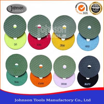 China High Efficiency 4 Inch Diamond Flexible Polishing Pad 1.1mm Thickness for sale
