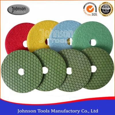China 125mm Dry Diamond Polishing Pads For Marble / Granite / Stone for sale