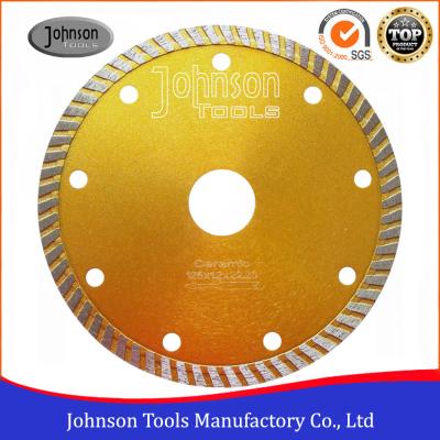 China 125 Mm Sintered Turbo Hot Press Diamond Cutting Blades For Tiles GB Standard for sale