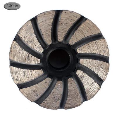 China 60 mm de alta calidad Emery Diamond Grinding Plate Wheel para el suelo de ladrillo de hormigón en venta