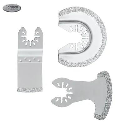 China 3 Pcs Oscillating Multi Tool Diamond Grout Removal Blades For Grit Grout Removal en venta