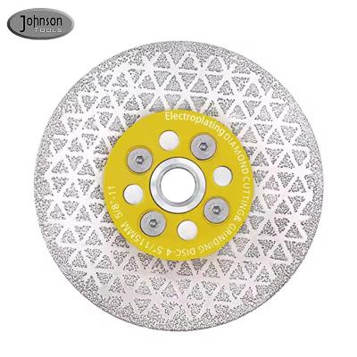 China Electroplated Double-Sided Diamond Saw Blade Cutting Wheel Grinding Disc Glass Cutting Disc Diamond Marble Saw Blade for sale