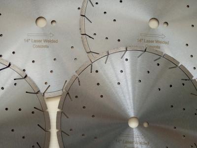 China 14 Inch Diamond Concrete Cutting Blades With Decoration Holes , SGS / GB for sale