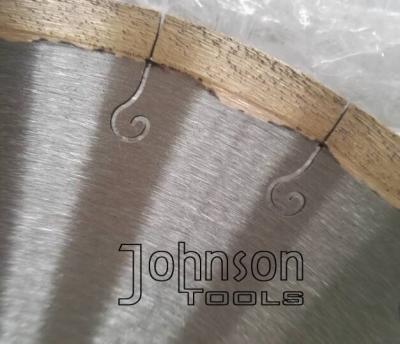 China 12“ Welded Marble Diamond Stone Cutting Blades With J Slot , No Chipping for sale