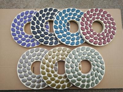 China 230mm Wool Felt Diamond Polishing Wheels For Concrete Floors , Carton Package for sale