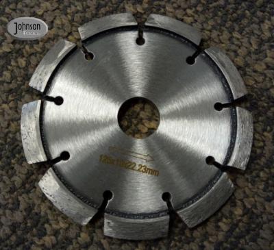 China 125mm Crack Chaser Tuck Point Diamond Blades With V Grooved Segment 10mm Thick for sale