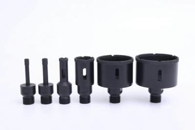 China GB Vacuum Brazed Tile Core Drill Bit , Dry Core Bit M14-1/2 Gas Thread for sale