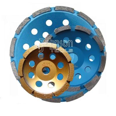 China 105-180mm Single Row Diamond single row cup wheel for grinding stone and concrete SGW for sale