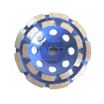 China Double Row Diamond Grinding Wheel For Fast Grinding Mid Hard Concrete for sale