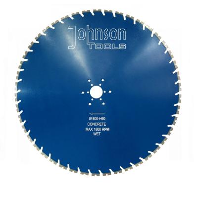China 800mm Diamond Wall Saw Blades For Cutting Reinforced Concrete for sale