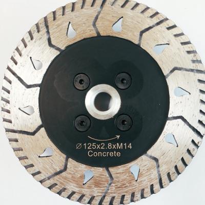 China 5inch  Hot Press Sintered Ridgid Turbo Diamond Blade For Concrete Grinding for sale